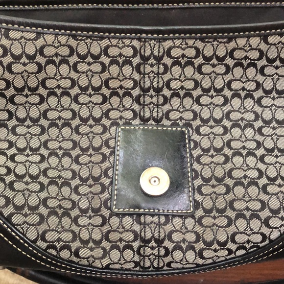 Coach logo print blue leather purse - Picture 8 of 13